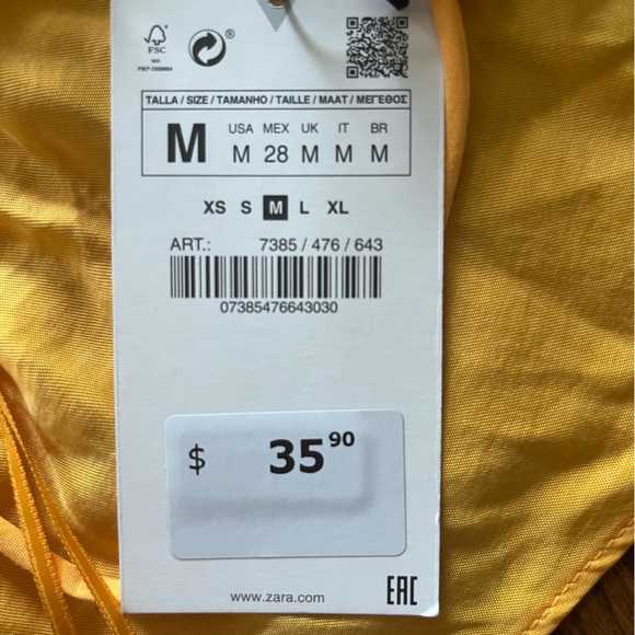 Zara orange bandana top 🧡 - Picture 2 of 4